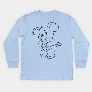 care bears elephants Kids Long Sleeve T-Shirt